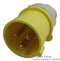 Walther 210304 16A 2P+E 110v Industrial Site Plug - IP44 Yellow