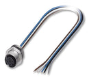 Phoenix Contact SACC-E-FS-5CON-M16/05 SCO Sensor Cable Flush M12 Receptacle Free End 5 Positions 500 mm 19.6 "