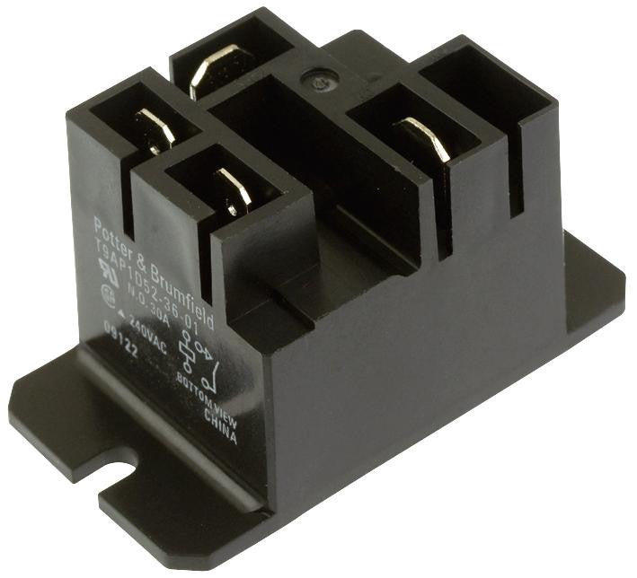 AMP - TE CONNECTIVITY T9AP1D52-36-01 RELAY, SPST-NO, 240VAC, 30A