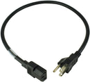 VOLEX 17041A 10 B1 POWER CORD, NEMA5-15P/IEC, 2FT, 13A, BLACK