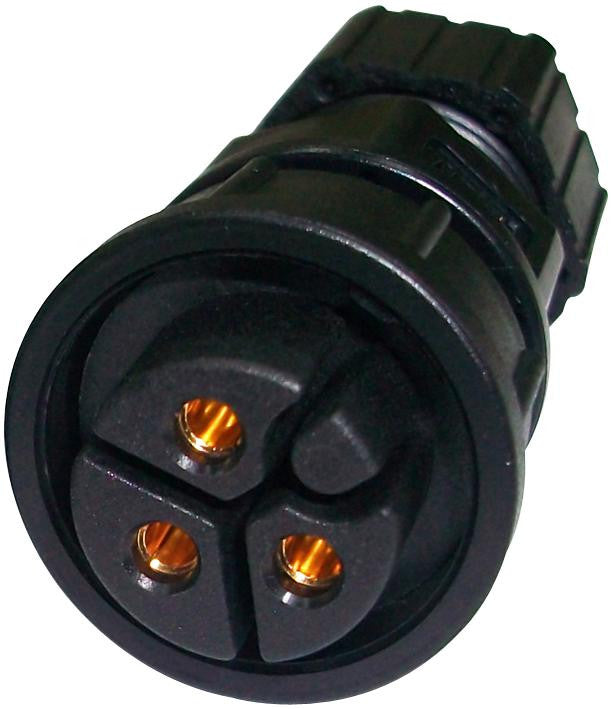 AMPHENOL LTW PWC-03BFFA-LL7001 CIRCULAR CONNECTOR, RECEPTACLE, 3 POSITION, CABLE