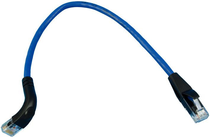 L-COM TRD815RABL-1 PATCH CORD, CAT5E, RJ45 PLUG, UTP, 1FT, BLUE