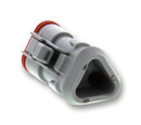 Deutsch - TE Connectivity DT06-3S-E008 Automotive Connector Housing Standard Grey DT Plug 3 Ways Series Socket Contacts