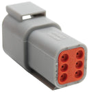 AMPHENOL SINE/TUCHEL ATM04-6P CONNECTOR HOUSING, RECEPTACLE, 6 POSITION