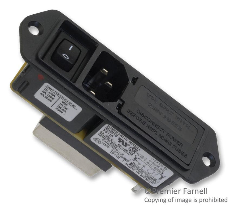 CORCOM - TE CONNECTIVITY 5EHM1S POWER ENTRY MODULE, PLUG, 5A