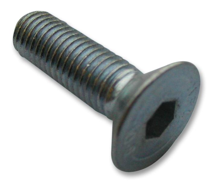 TR Fastenings M3 12 KH10MC S100 Socket Screw Flat / Countersunk Hex Steel mm Pack of 100