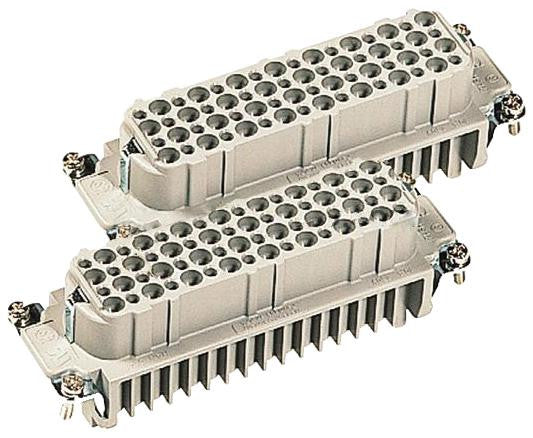 HARTING 9210643101 RECTANGULAR INSERT, RECEPTACLE, 64 POSITION