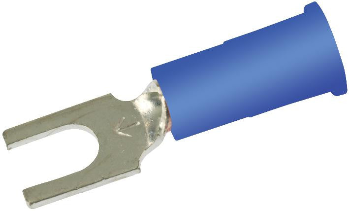 3M MVU14-8FBX TERMINAL, FORK, STUD 8, CRIMP, BLUE