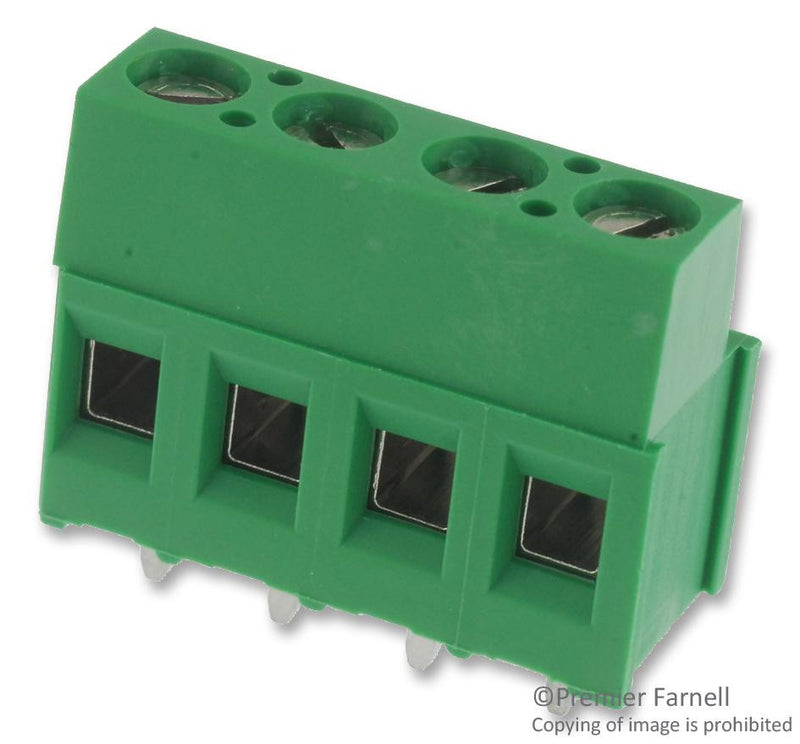 BUCHANAN - TE CONNECTIVITY 282841-4 TERMINAL BLOCK, PCB, 4 POSITION, 30-12AWG