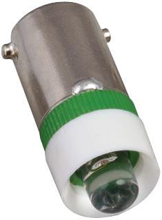 VCC (VISUAL COMMUNICATIONS COMPANY) VC18606131 LED BULB, BA9S, GREEN, T-3 1/4