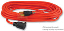 CAROL CABLE/GENERAL CABLE 03328.63.04 EXTENSION CORD NEMA5-15P/R, 25FT 15A ORG