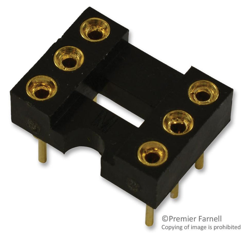 MULTICOMP SPC15559 DIP SOCKET, 6 POSITION, THROUGH HOLE