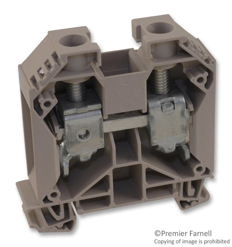 WEIDMULLER 1020500000 TERMINAL BLOCK, DIN, 2 POSITION, 12-2AWG