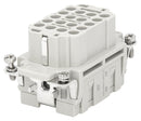 Multicomp PRO MP009586 Heavy Duty Connector MP-HEE Inserts Insert 18+PE Contacts 10B Receptacle