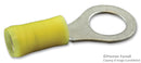 AMP - TE CONNECTIVITY 320577 TERMINAL, RING TONGUE 3/8IN CRIMP YELLOW