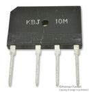 MULTICOMP GBJ1010-F BRIDGE RECTIFIER, SINGLE PHASE, 10A, 1KV, KBJ