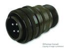 AMPHENOL INDUSTRIAL 97-3106A-18-10P CIRCULAR CONNECTOR PLUG, SIZE 18, 4 POSITION, CABLE