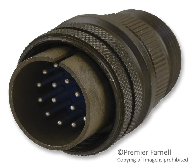 AMPHENOL INDUSTRIAL 97-3106A-20-29P CIRCULAR CONNECTOR PLUG SIZE 20, 17 POSITION, CABLE