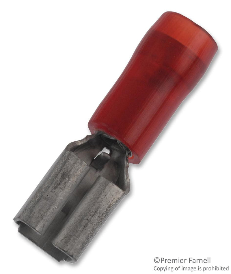 THOMAS & BETTS RAD18-183 TERMINAL, FEMALE DISCONNECT, 0.187IN RED