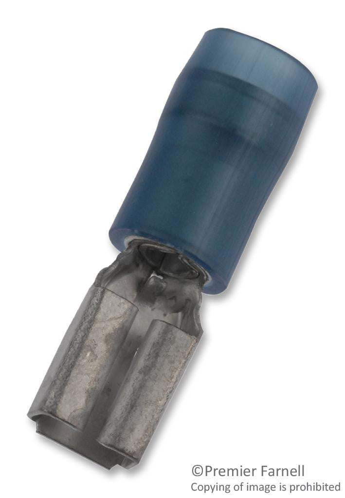 THOMAS & BETTS RBD14-183 TERMINAL, FEMALE DISCONNECT 0.187IN BLUE