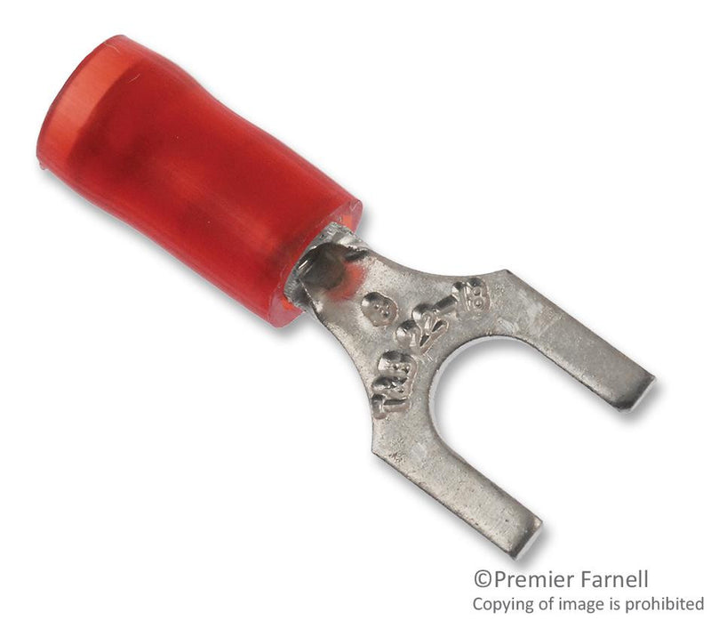 THOMAS & BETTS RA18-8F TERMINAL, SPADE/FORK,