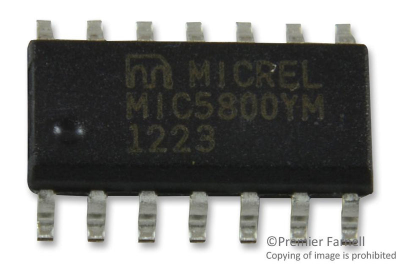 MICREL SEMICONDUCTOR MIC5800YM LATCHED DRIVER, 4 CHANNEL, 500mA, SOIC-14