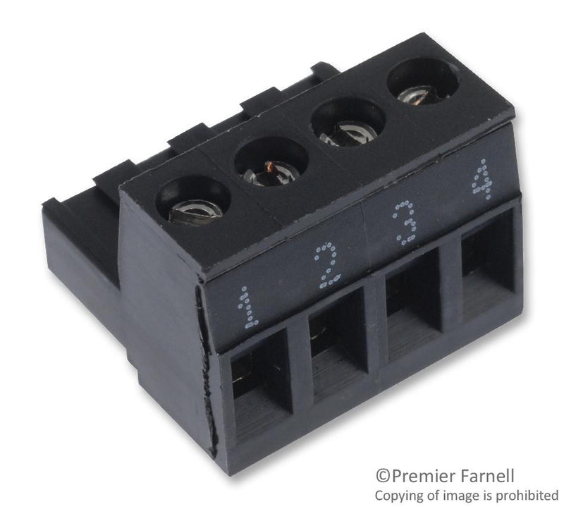 WIELAND ELECTRIC 25.320.0453.1 TERMINAL BLOCK PLUGGABLE, 4 POSITION, 22-12AWG