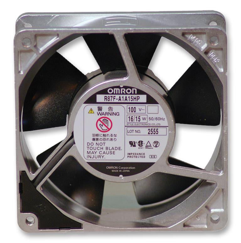 OMRON ELECTRONIC COMPONENTS R87F-A1A15HP AC FAN, AXIAL, 120MM X 120MM X 38MM, 100V