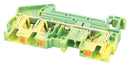 Phoenix Contact PT 4-TWIN-PE DIN Rail Mount Terminal Block 3 Ways 24 AWG 10 6 mm&Acirc;&sup2; Push In 36 A