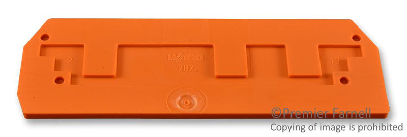 WAGO 282-339 END PLATE, RAIL MOUNTED TERMINAL BLOCK