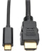 TRIPP-LITE U444-003-H USB Cable 3.1 Type C-HDMI Plug 914MM