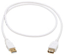 TRIPP-LITE U024AB-003-WH U024AB-003-WH USB Cable 2.0 Type A PLUG-A Rcpt 3FT