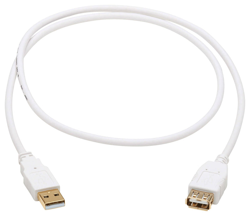 TRIPP-LITE U024AB-006-WH U024AB-006-WH USB Cable 2.0 Type A PLUG-A Rcpt 6FT