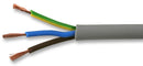 PRO POWER 2183Y-0.50MMGRY100M Round Mains Cable 2183Y 3-Core 3A Grey 0.5mm&sup2; x 100m