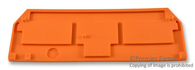 WAGO 281-326 END PLATE, RAIL MOUNTED TERMINAL BLOCK