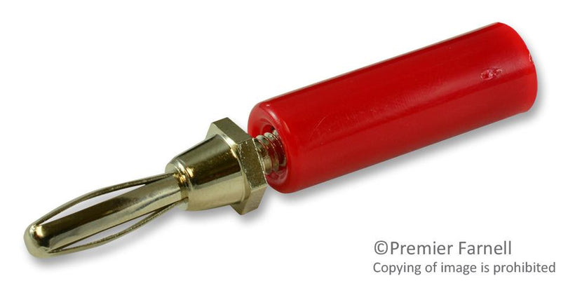 TENMA SPC15192 BANANA PLUG, SCREW, RED