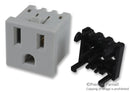 AMP - TE CONNECTIVITY 1-208979-0 CONNECTOR, POWER ENTRY, RECEPTACLE, 15A