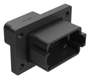 Amphenol SINE/TUCHEL AT04-12PA-LE14 12 Position Receptacle Flange Mount Connector PIN Black Keyed A With Endcap 98AC8301