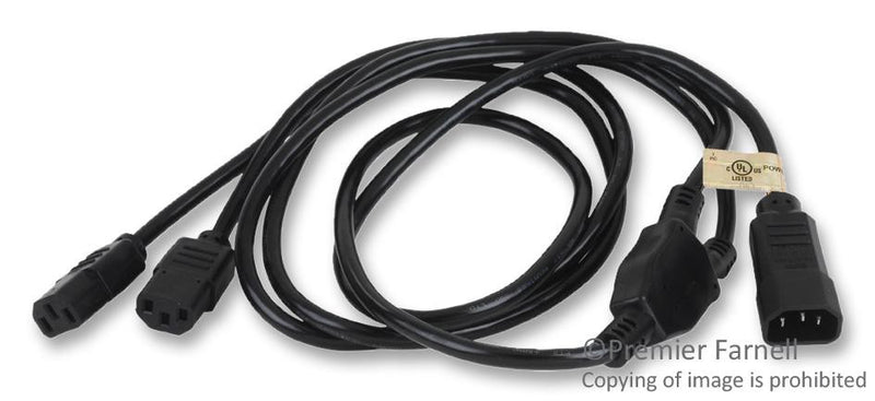 TRIPP-LITE P004-006-2C13 POWER CORD, IEC 320 C14/C13, 6FT, 10A