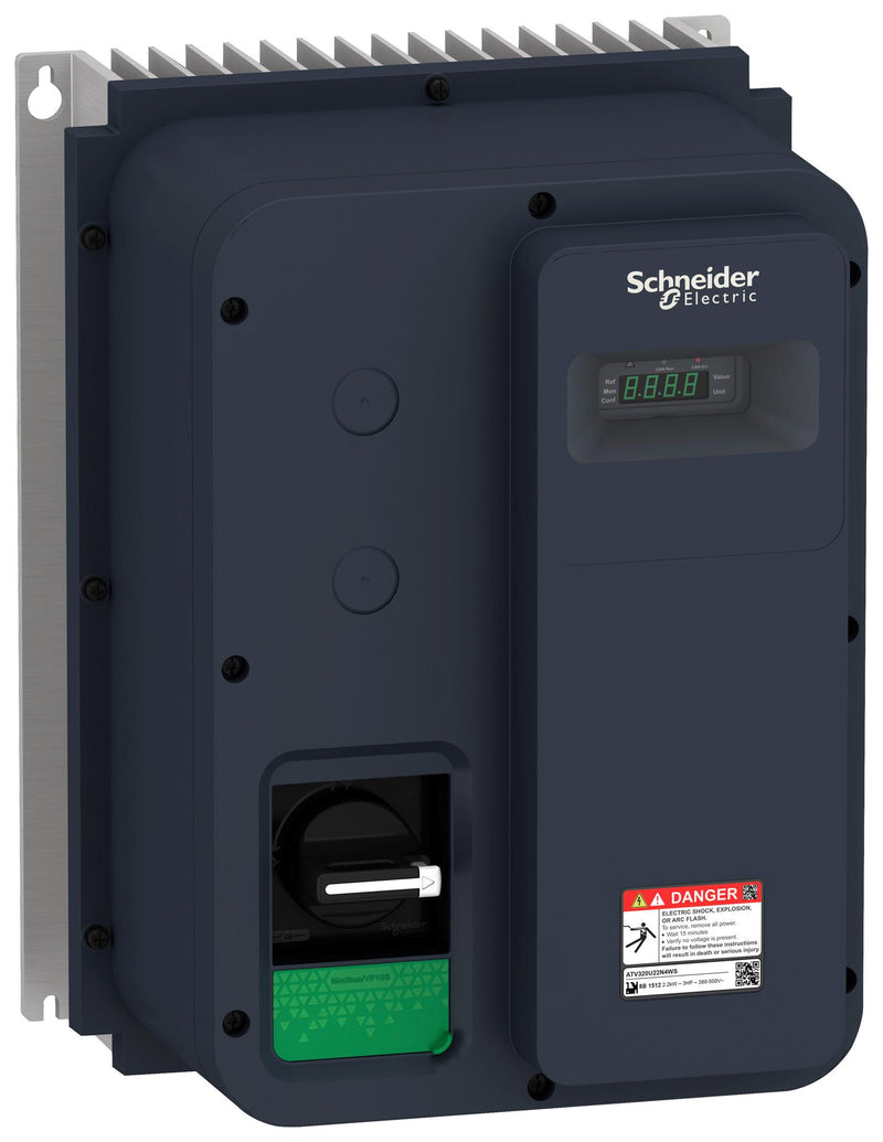 Schneider Electric ATV320U11M2WS Variable Speed Drive 1-Phase 6.9 A 1.1 kW 200 to 240VAC Altivar Machine ATV320 Series