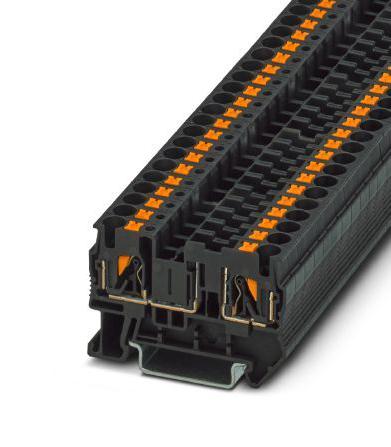 Phoenix Contact PT 4-FSI/F Fused Terminal Block Flat 2 Ways 24AWG to 10AWG 4 mm&Acirc;&sup2; Push In 10 A 400 V