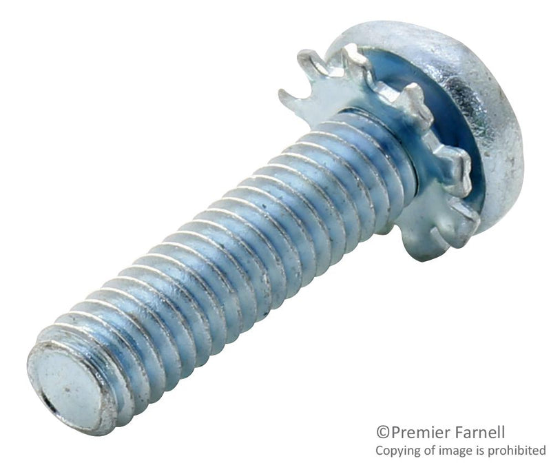 TR Fastenings M416PRSTEXZ100- Machine Screw M4 16 mm Steel Bright Zinc Pan Head Pozidriv