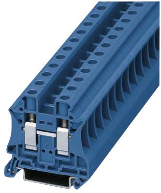 Phoenix Contact UT 10 BU UT BU DIN Rail Mount Terminal Block 2 Ways 20 AWG 6 16 mm&Acirc;&sup2; Screw 76 A