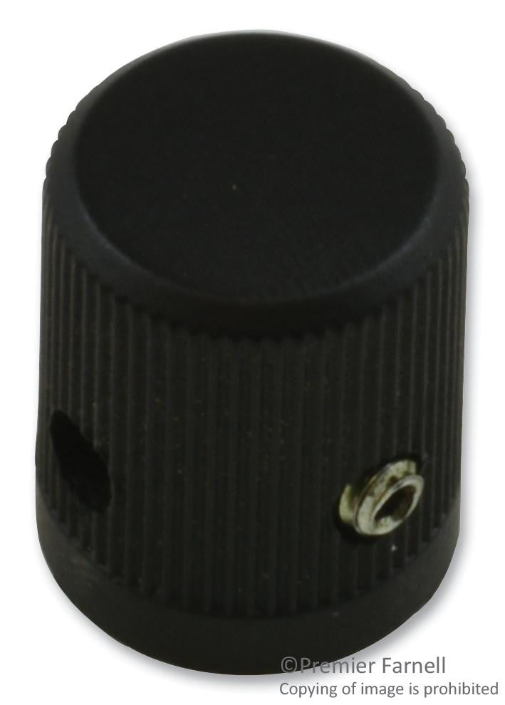 EHC (ELECTRONIC HARDWARE) 3008-1-B ROUND KNURLED KNOB, 3.175MM