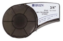 BRADY M21-750-595-BK LABELING TAPE, VINYL, 0.75" X 21FT, WHITE/BLACK