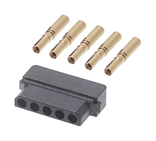 Harwin M80-8980505 Wire-To-Board Connector 2 mm 5 Contacts Socket M80 Series Crimp 1 Rows