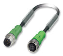 Phoenix Contact SAC-4P-M12MS/ 30-PUR/M12FS SAC-4P-M12MS/ 30-PUR/M12FS Sensor Cable PUR M12 Plug Receptacle 4 Positions 3 m 9.8 ft