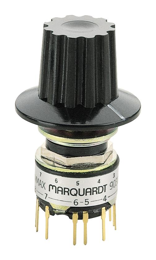 Marquardt 9037.0400 Rotary Switch 3 Position 4 Pole 30 &deg; 400 mA 28 V 9037 Series New