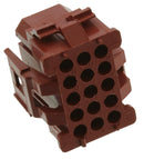 AMP - TE Connectivity 1-640523-0 Connector Housing Mrii Series Plug 15 Ways 4.2 mm Socket Contacts