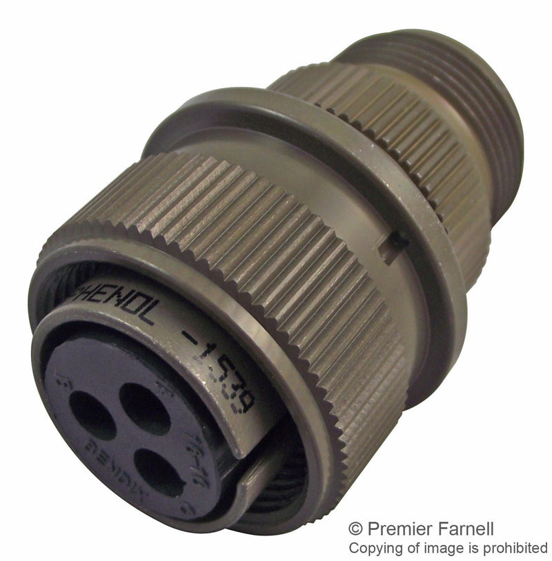 AMPHENOL INDUSTRIAL MS3106A16-10S CIRCULAR CONNECTOR PLUG, SIZE 16, 3 POSITION, CABLE